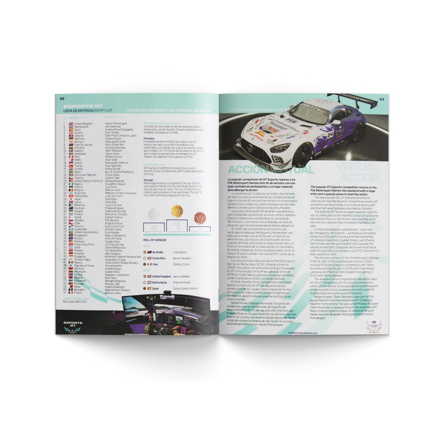 FIA Motorsport Games 2024 Programme